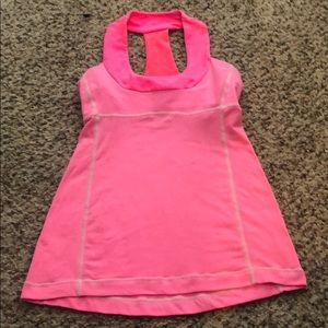 Lululemon pink tan top